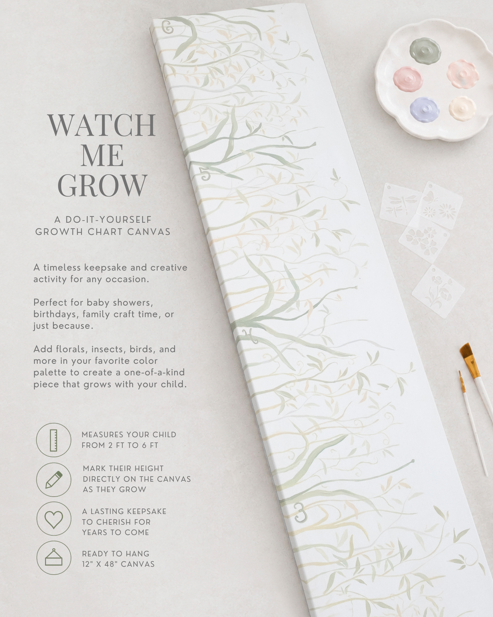 Watch Me Grow - DIY growth chart