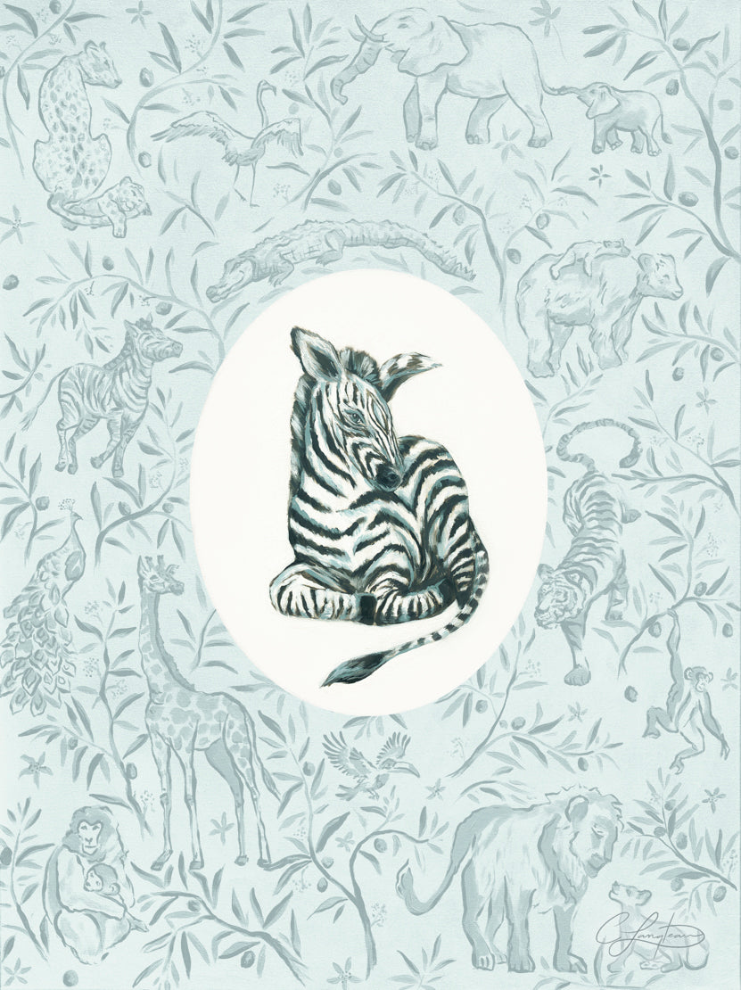 Wildly Loved: Zebra (with background)