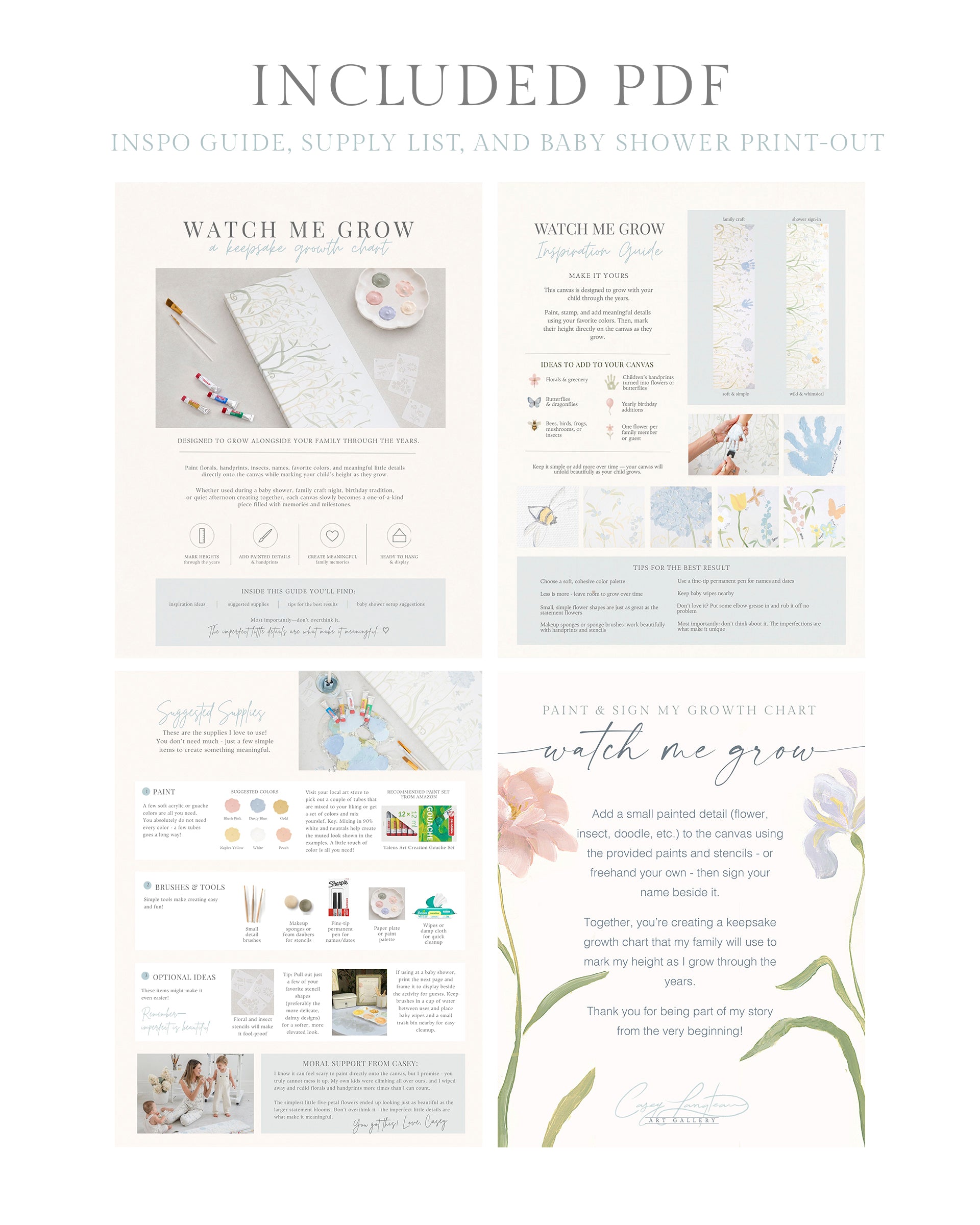 Watch Me Grow - DIY growth chart