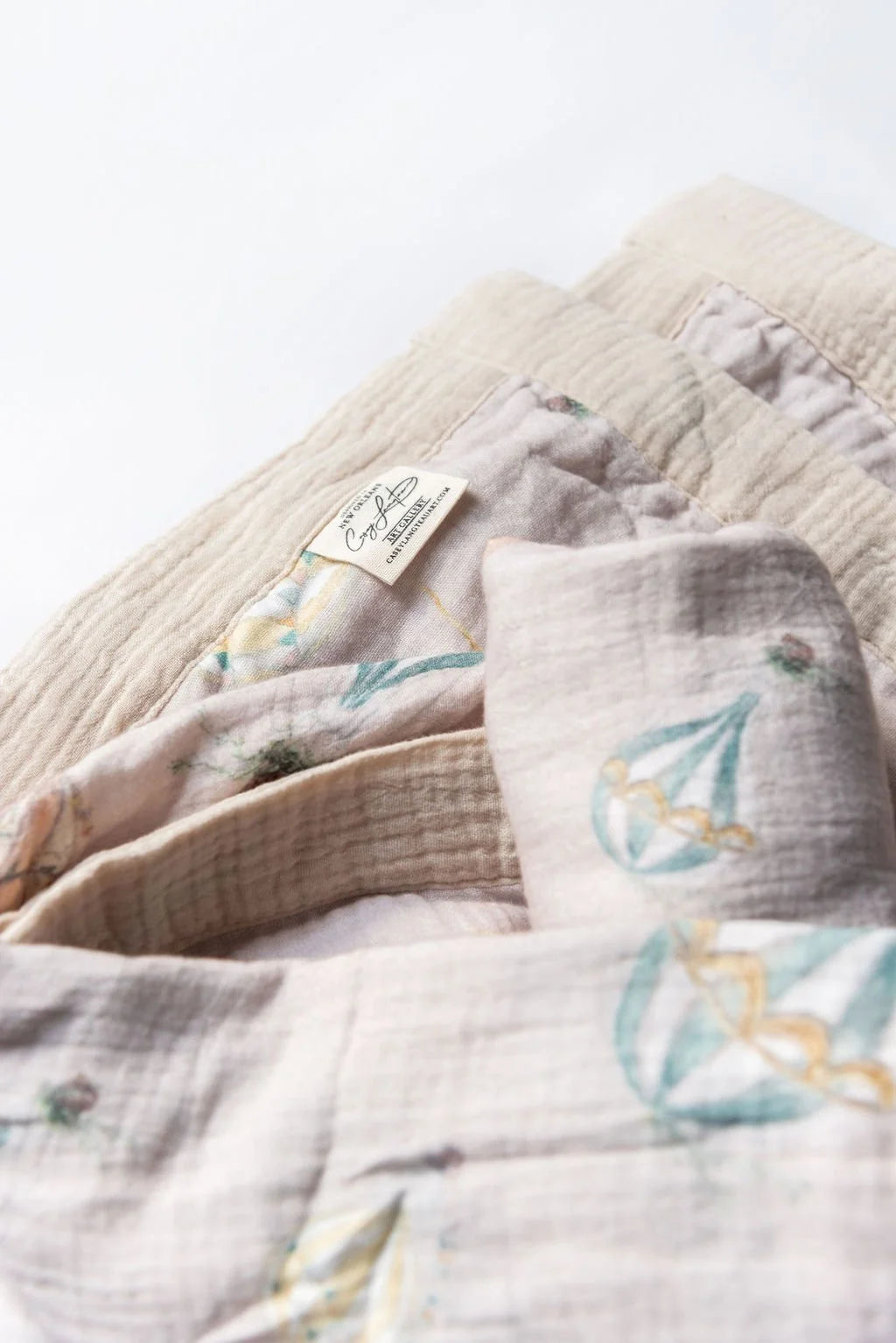 Bon Voyage Double Sided Baby Blanket