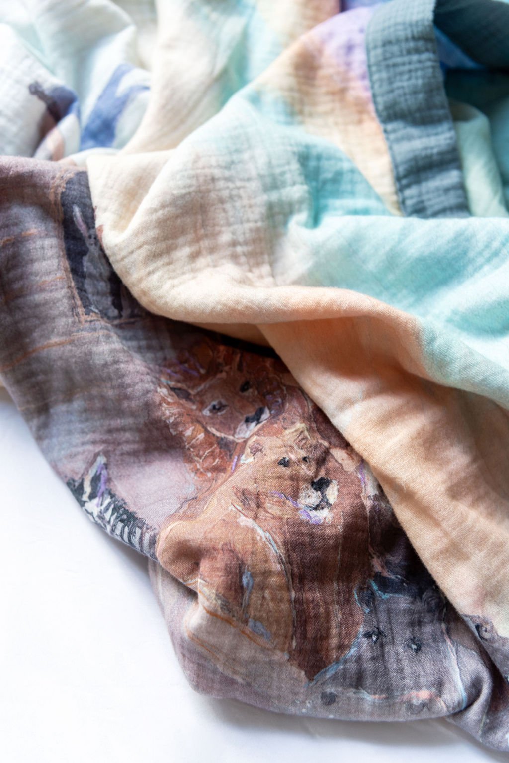 Noah's Ark Double Sided Baby Blanket