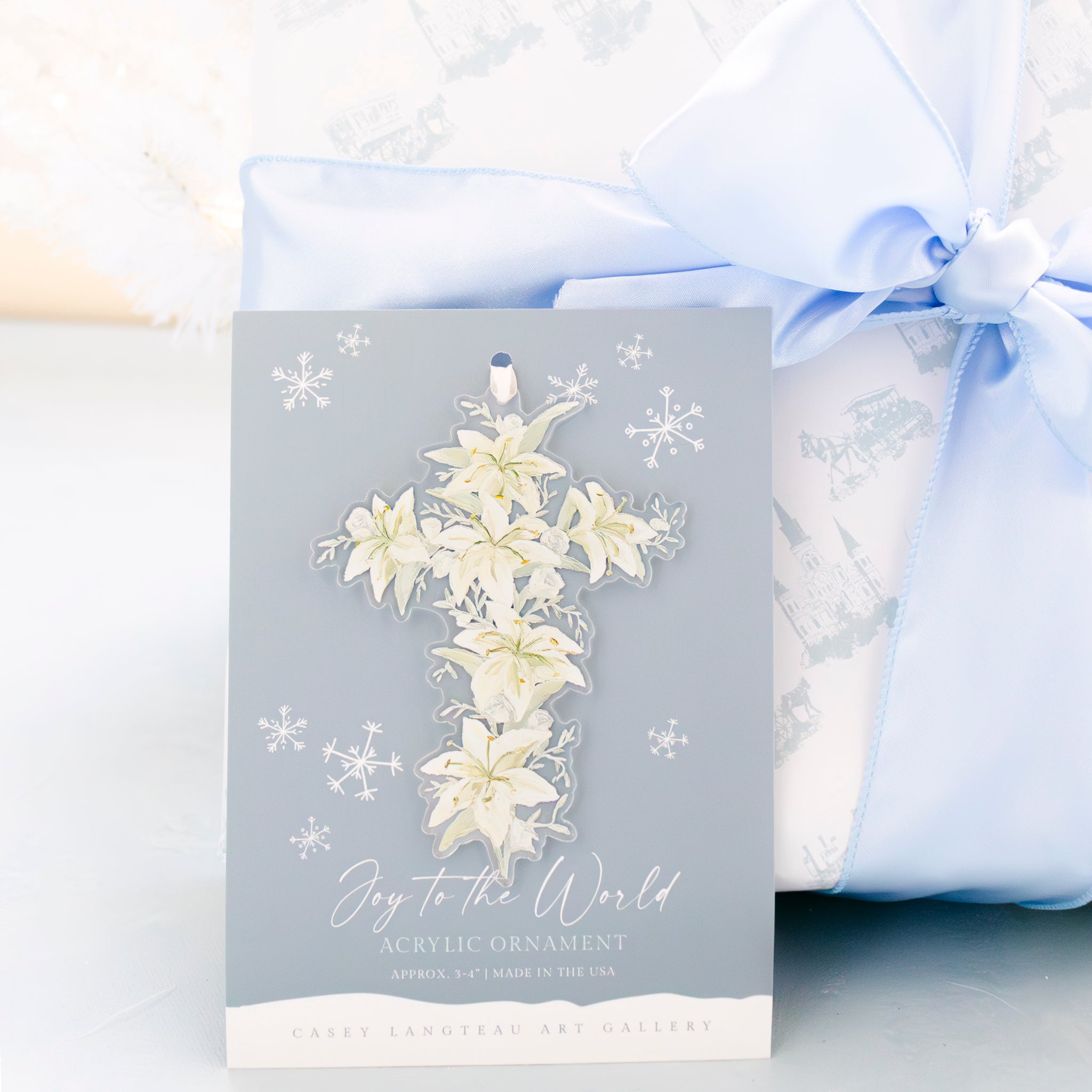 I Pray for You: Cross Ornament