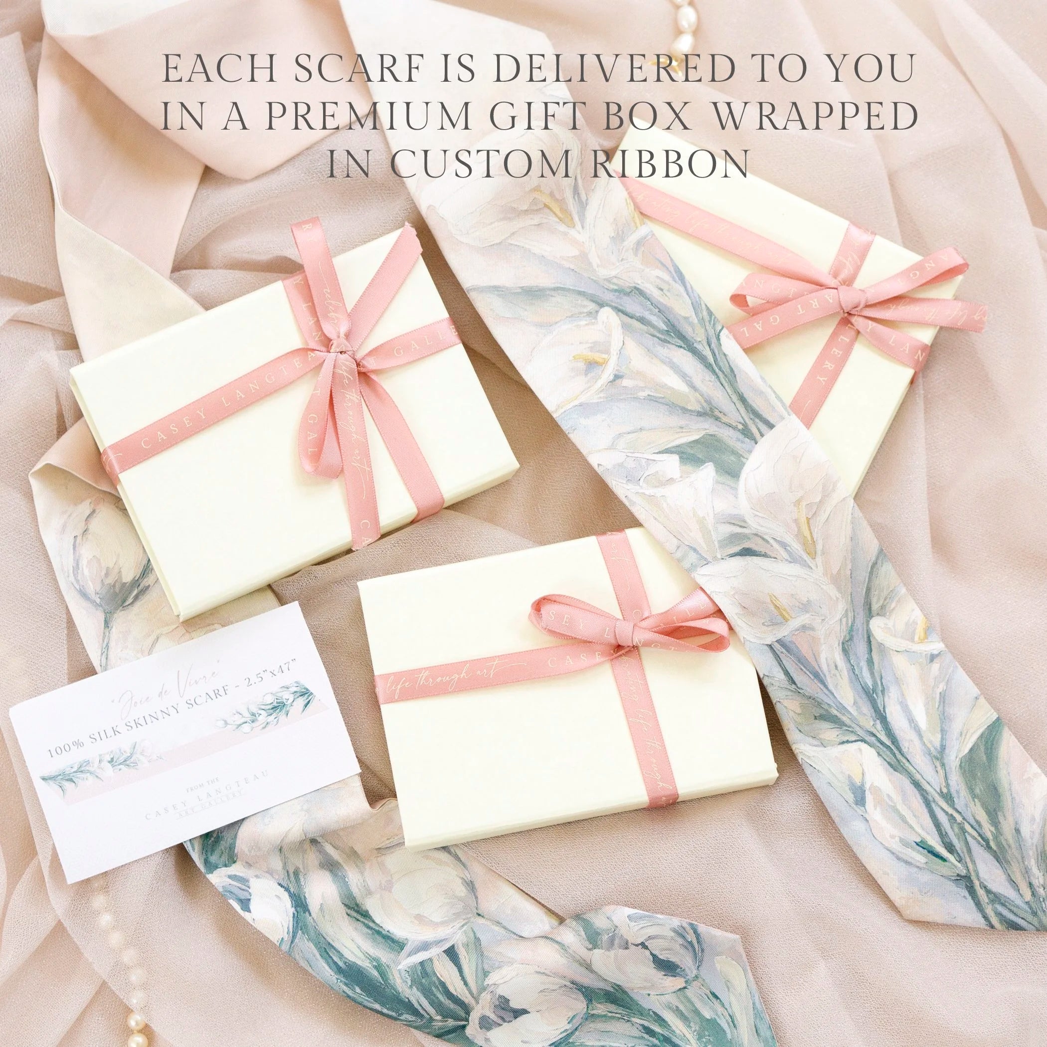 Silk Hair Scarf - "Joie De Vivre"