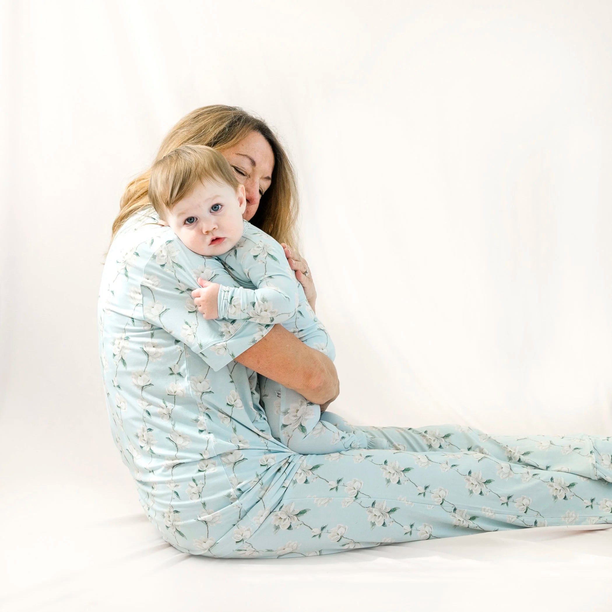 Women's Bamboo Stretch-Knit Short Sleeve & Pant Pajama Set - Magnolia Mornings