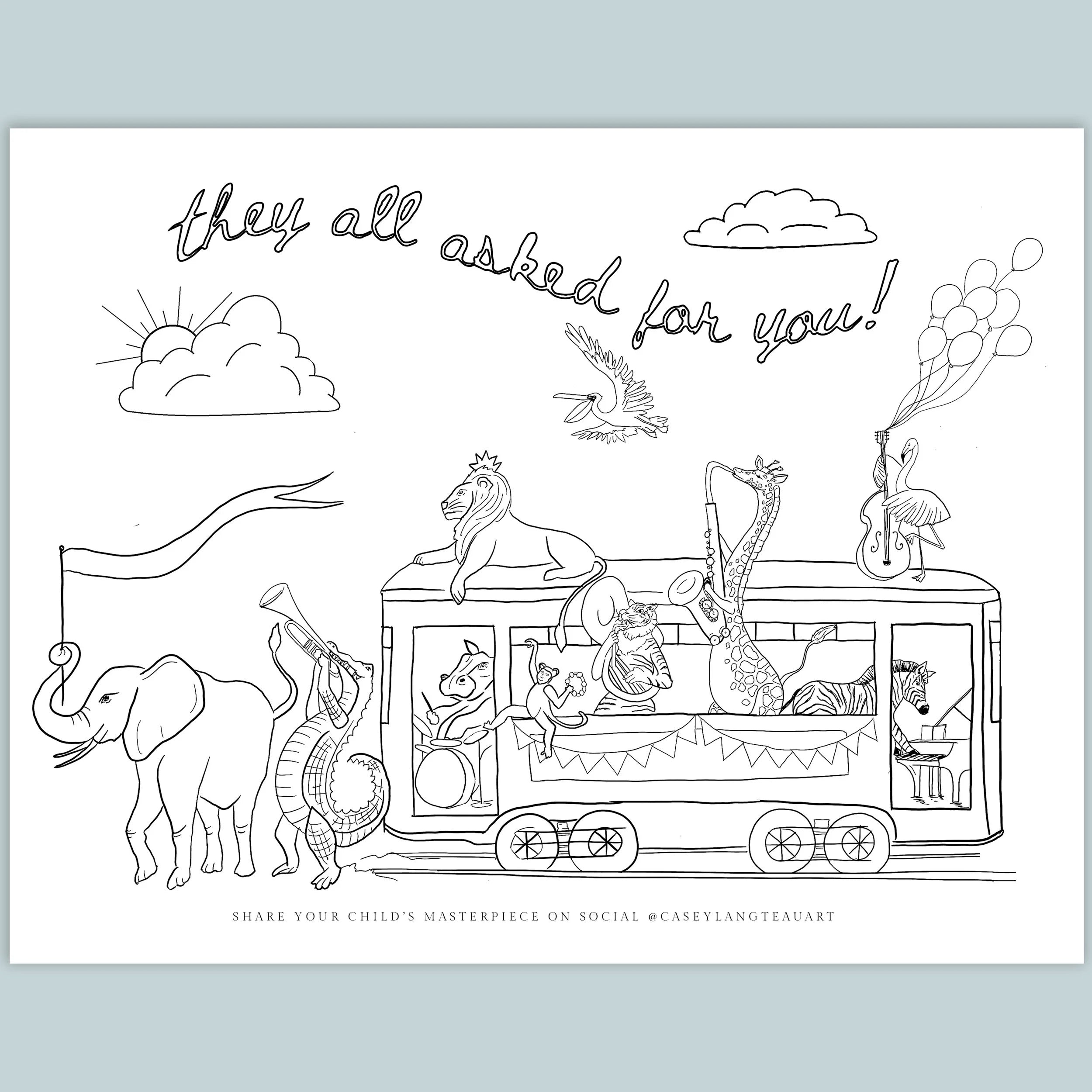 They All Asked For You Coloring Page Download