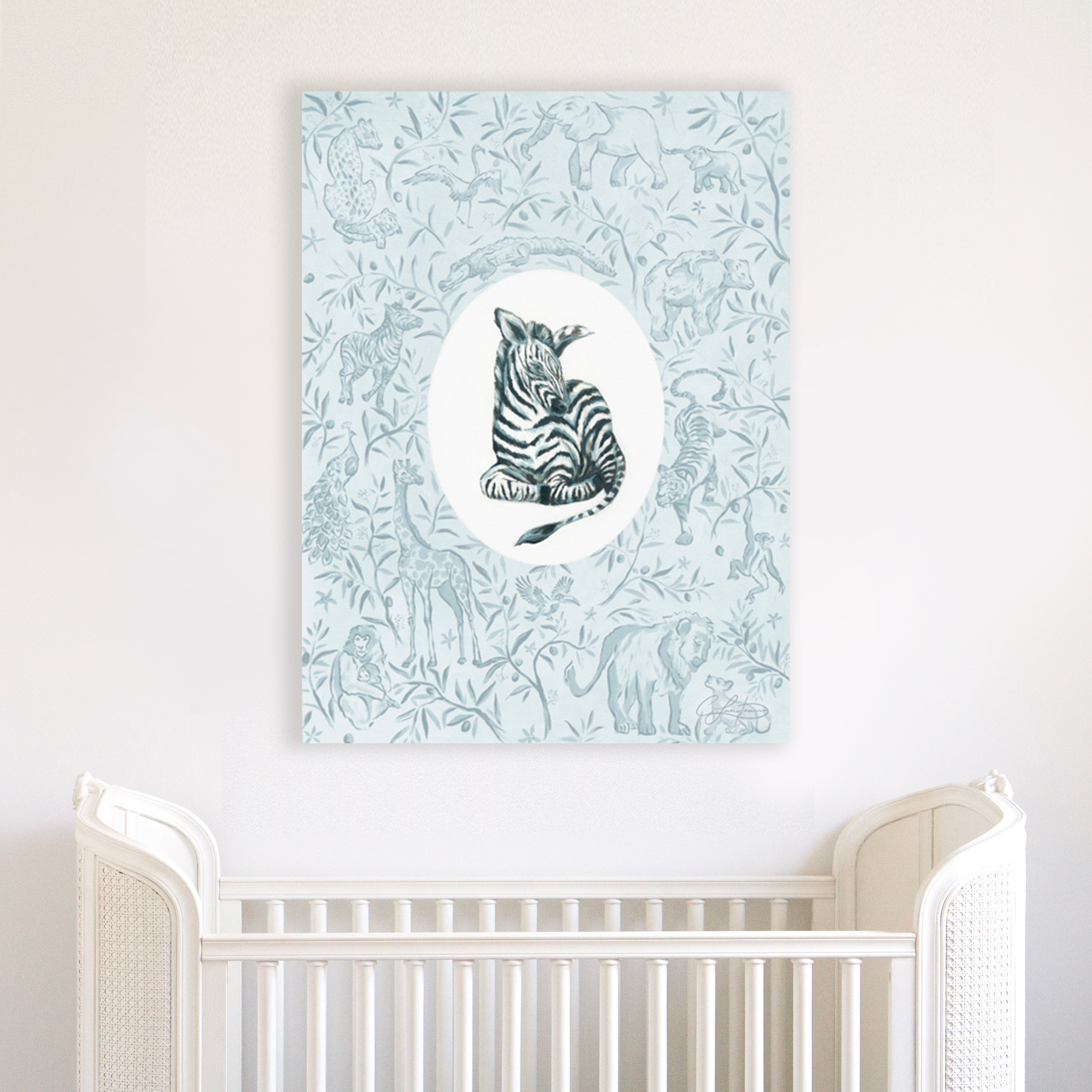 Wildly Loved: Zebra (with background)