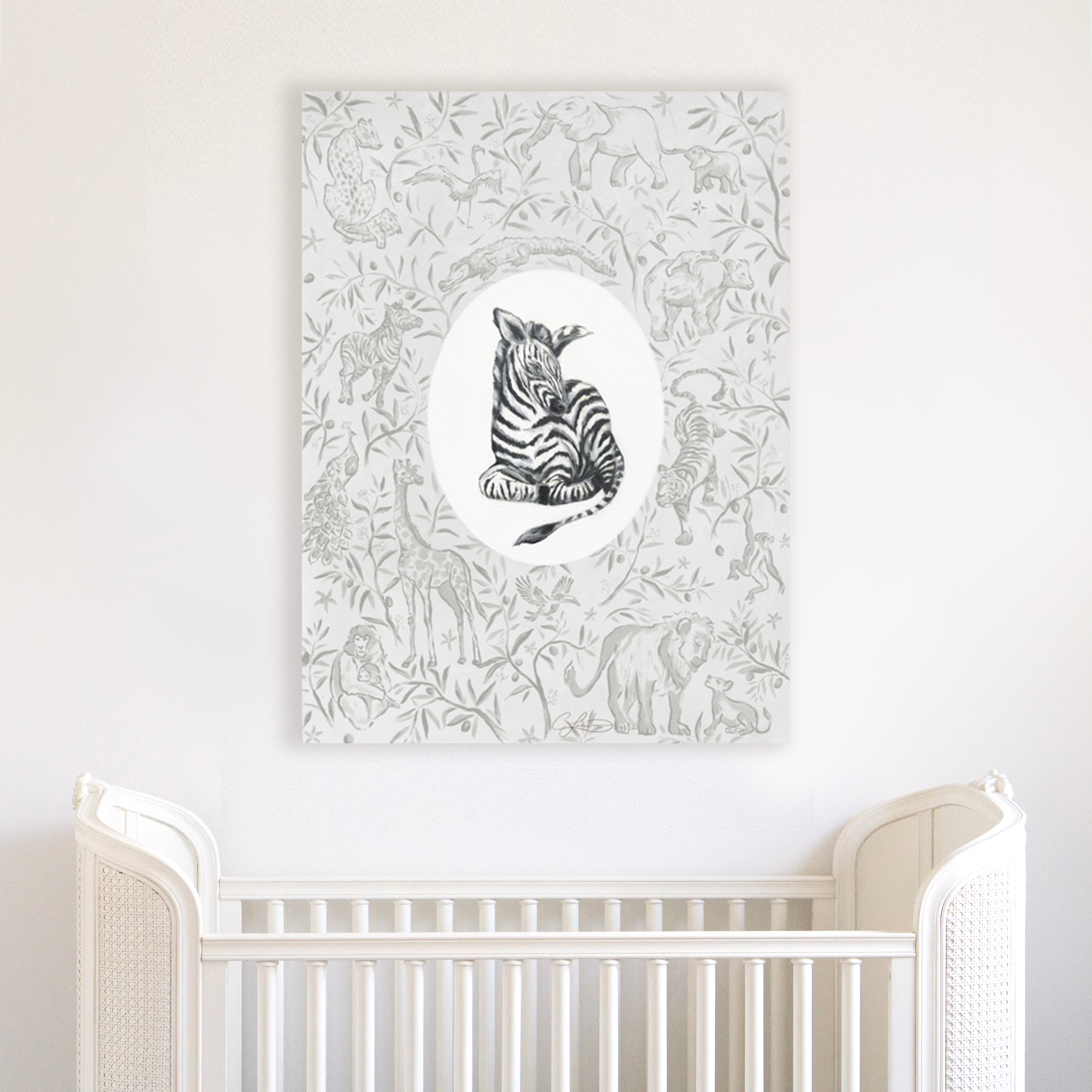 Wildly Loved: Zebra (with background)