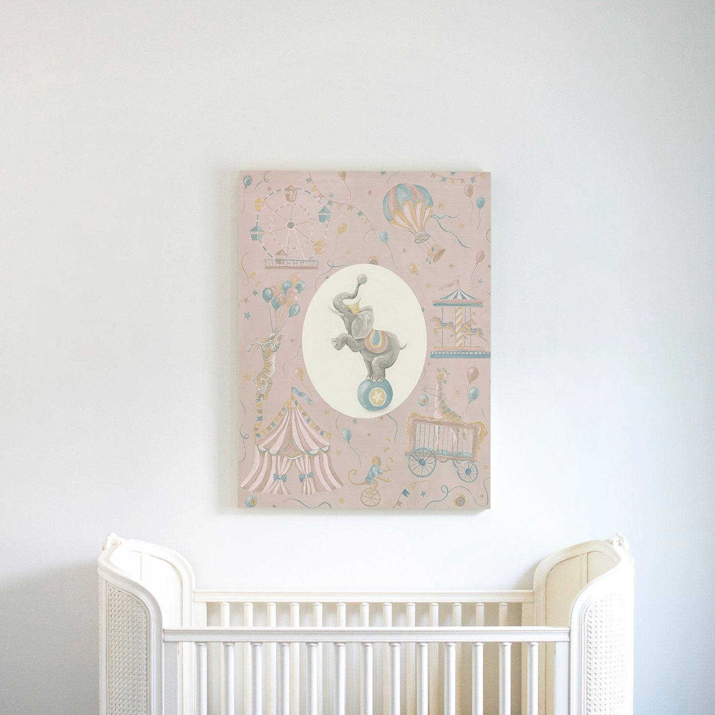 Step Right Up Little One: Elephant with Background