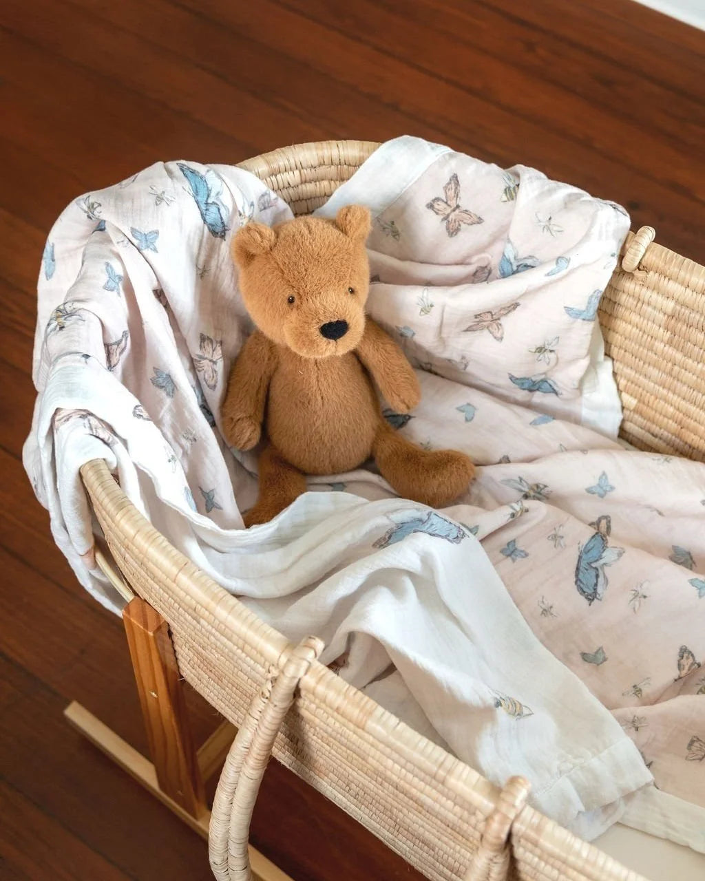 Dressed in Butterflies and Bows Double Sided Baby Blanket