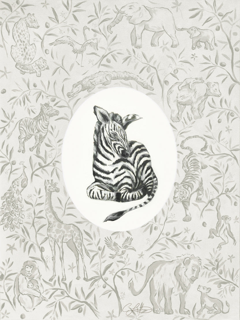 Wildly Loved: Zebra (with background)