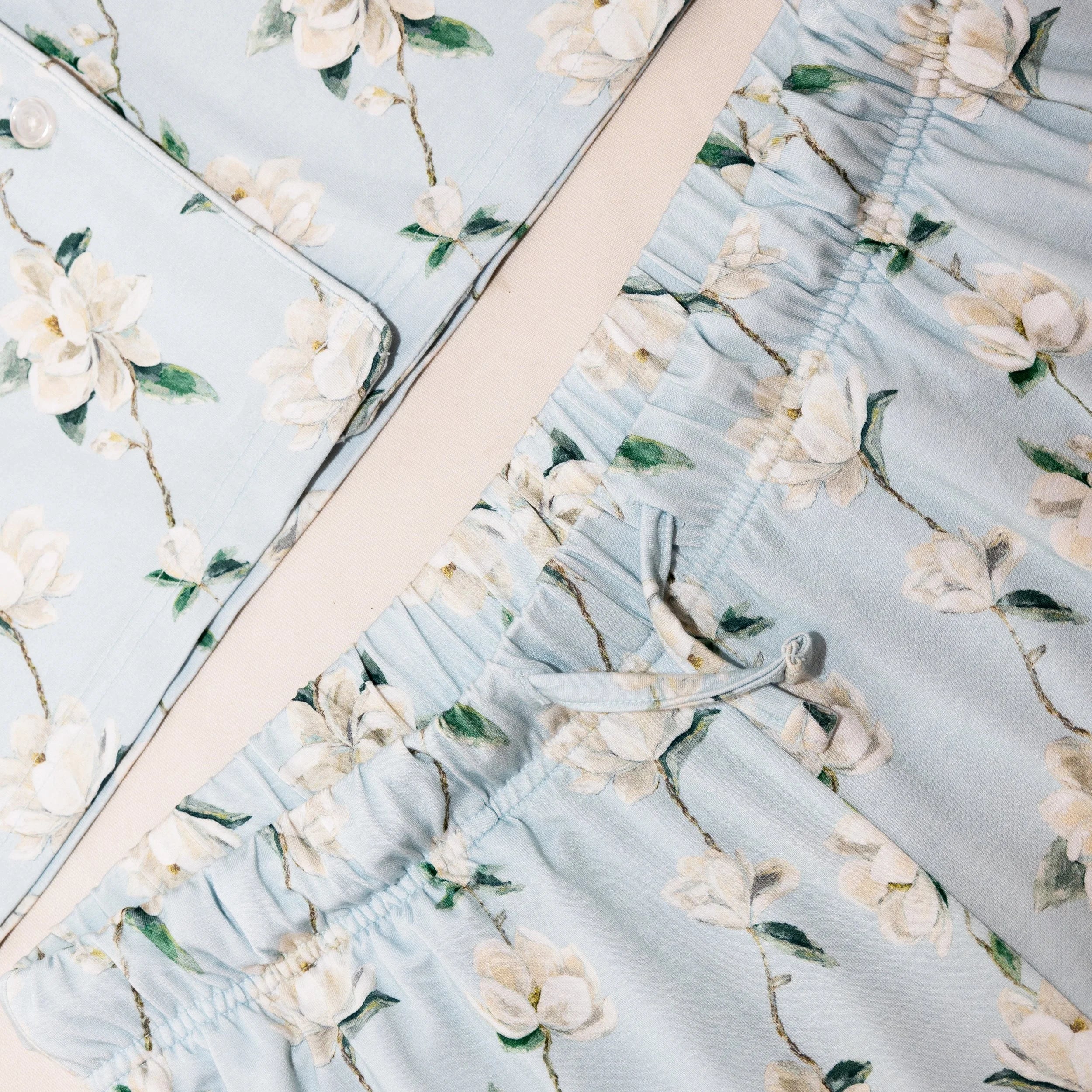 Women's Bamboo Stretch-Knit Short Sleeve & Pant Pajama Set - Magnolia Mornings