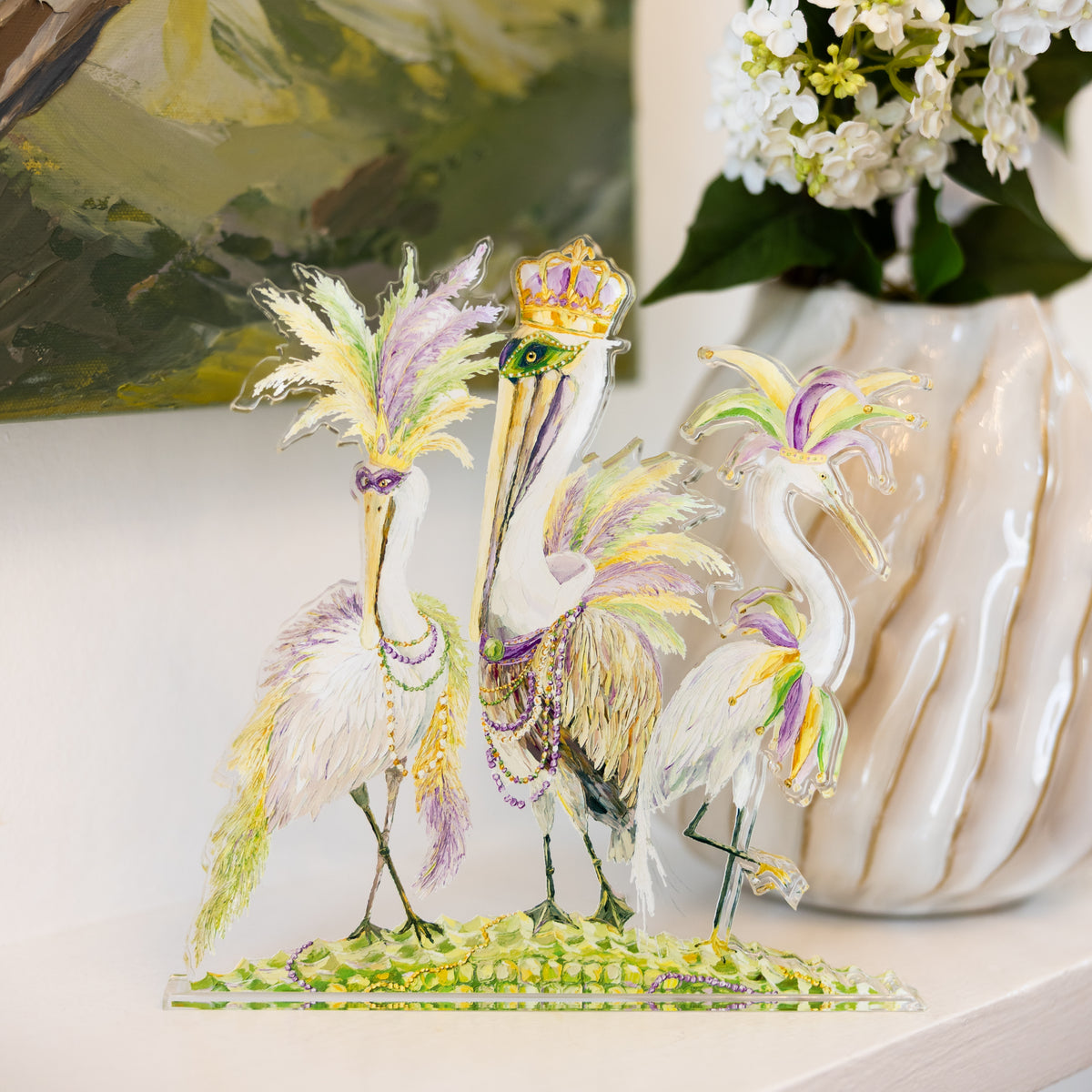 Flock Pardi Acrylic Cut Print