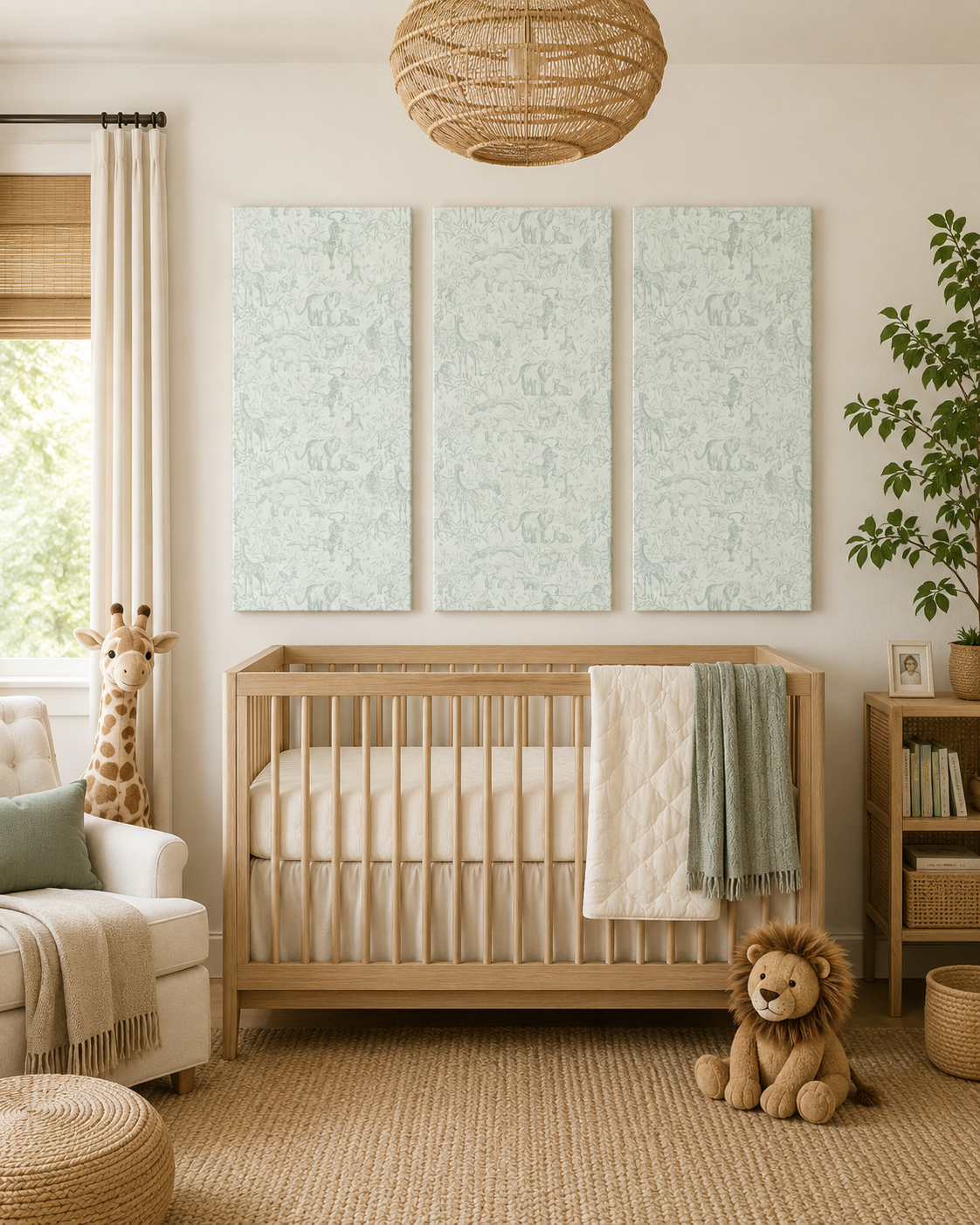 Custom Canvas Triptych for Nursery
