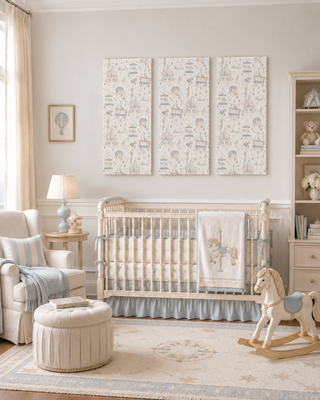 Custom Canvas Triptych for Nursery