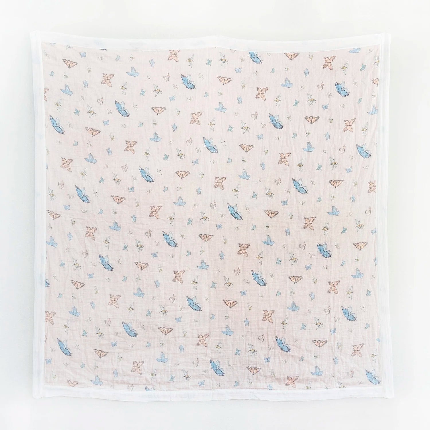 Dressed in Butterflies and Bows Double Sided Baby Blanket