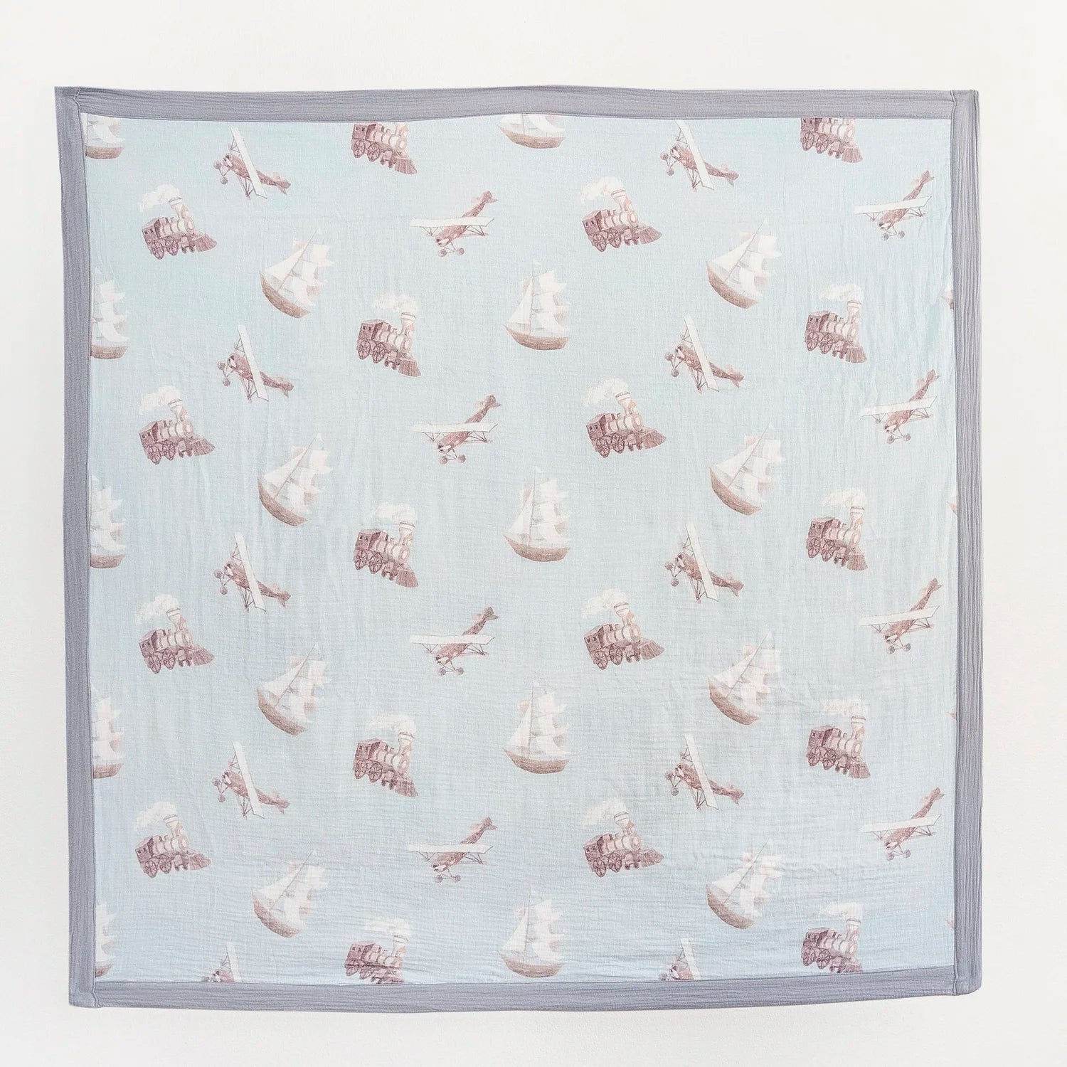 Adventure Awaits Double Sided Baby Blanket