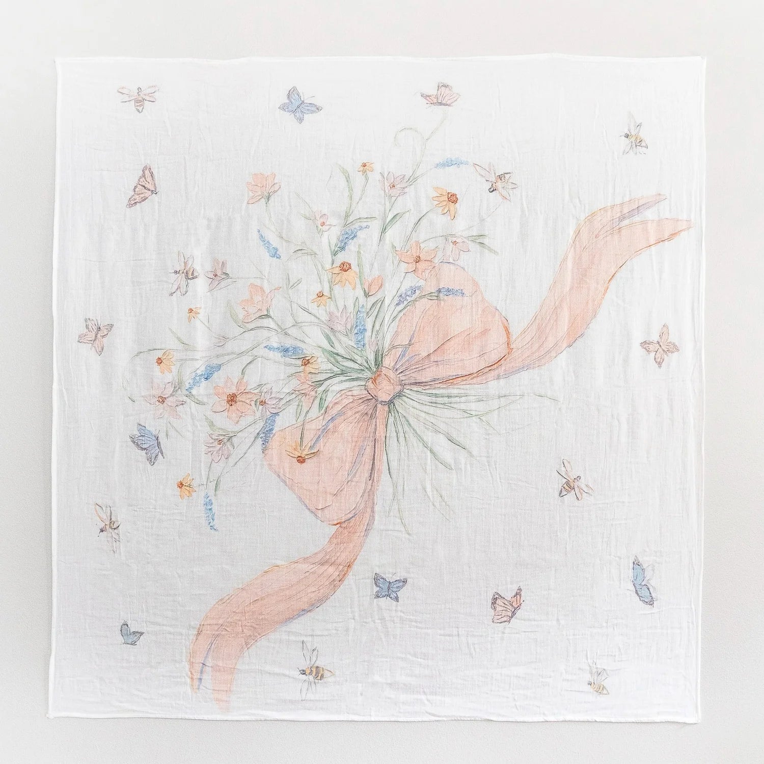 Dressed in Butterflies and Bows Swaddle