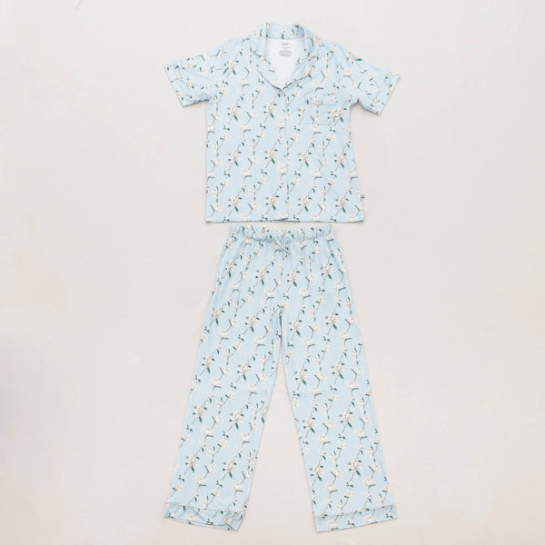 Women's Bamboo Stretch-Knit Short Sleeve & Pant Pajama Set - Magnolia Mornings