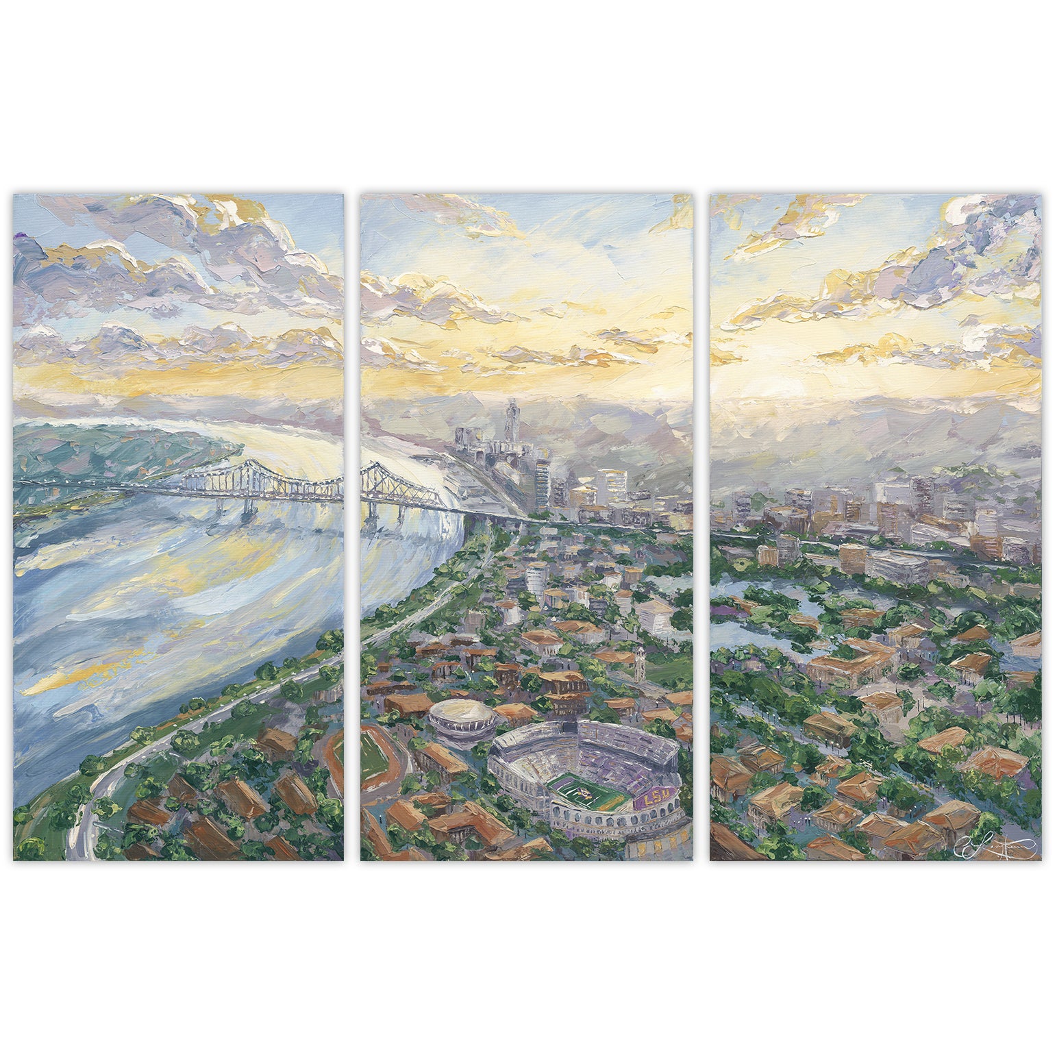 Callin' Baton Rouge Triptych