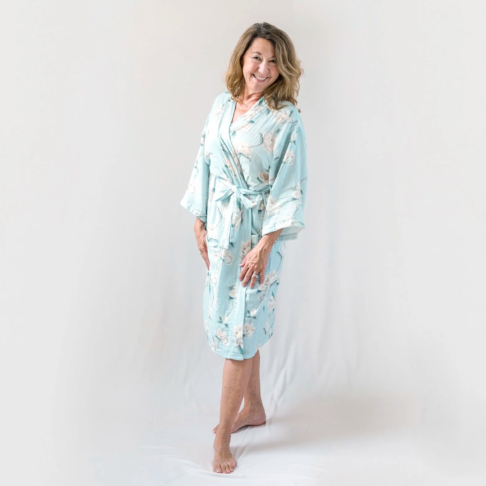 Women's Muslin Robe - Magnolia Mornings