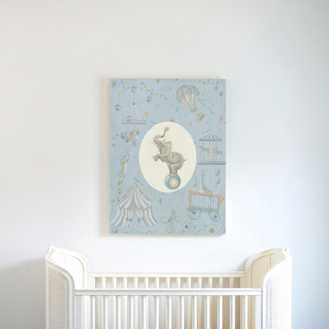 Step Right Up Little One: Elephant with Background
