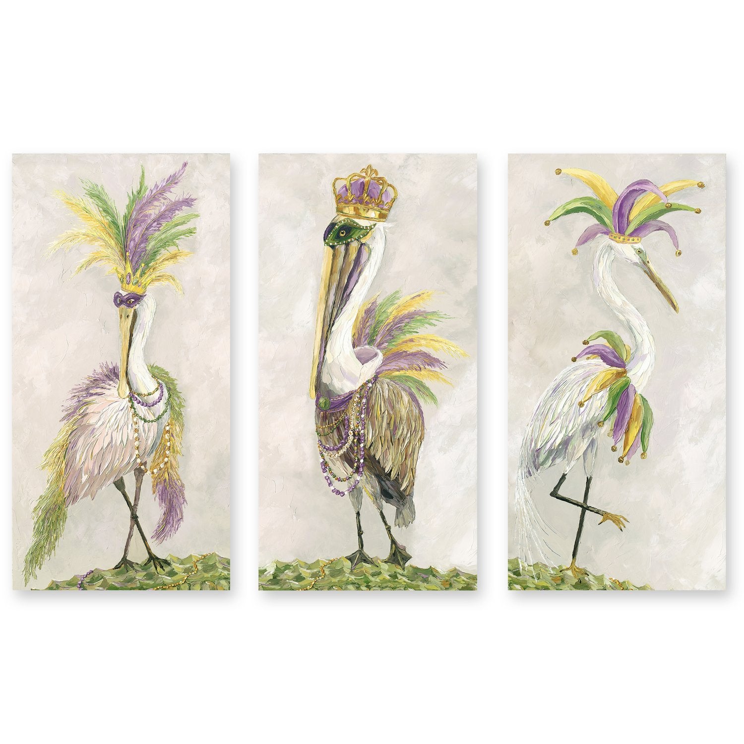 Flock Pardi Krewe (Triptych)